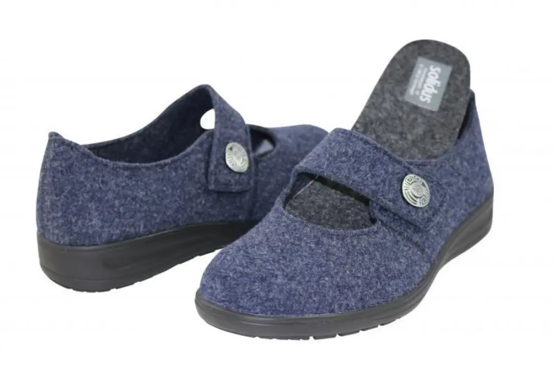Solidus Dames Pantoffels 36.5 - Blauw