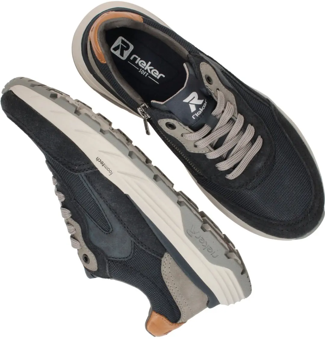 Rieker H-leest Sneakers - Blauw - Maat 40 - afbeelding 5 van 6
