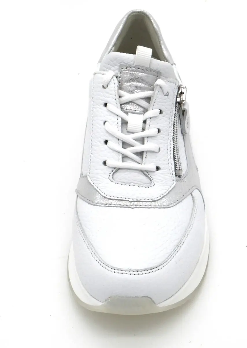 Wäldlaufer Dames Sneaker H-Vicky 752002-201-663 - Wit/Zilver - Maat 37.5