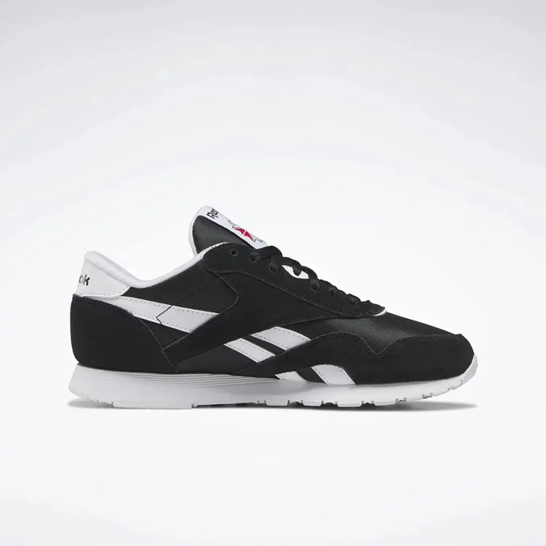 Reebok CLASSIC NYLON CBLACK FTWWHT FTWWHT Dames Sneakers