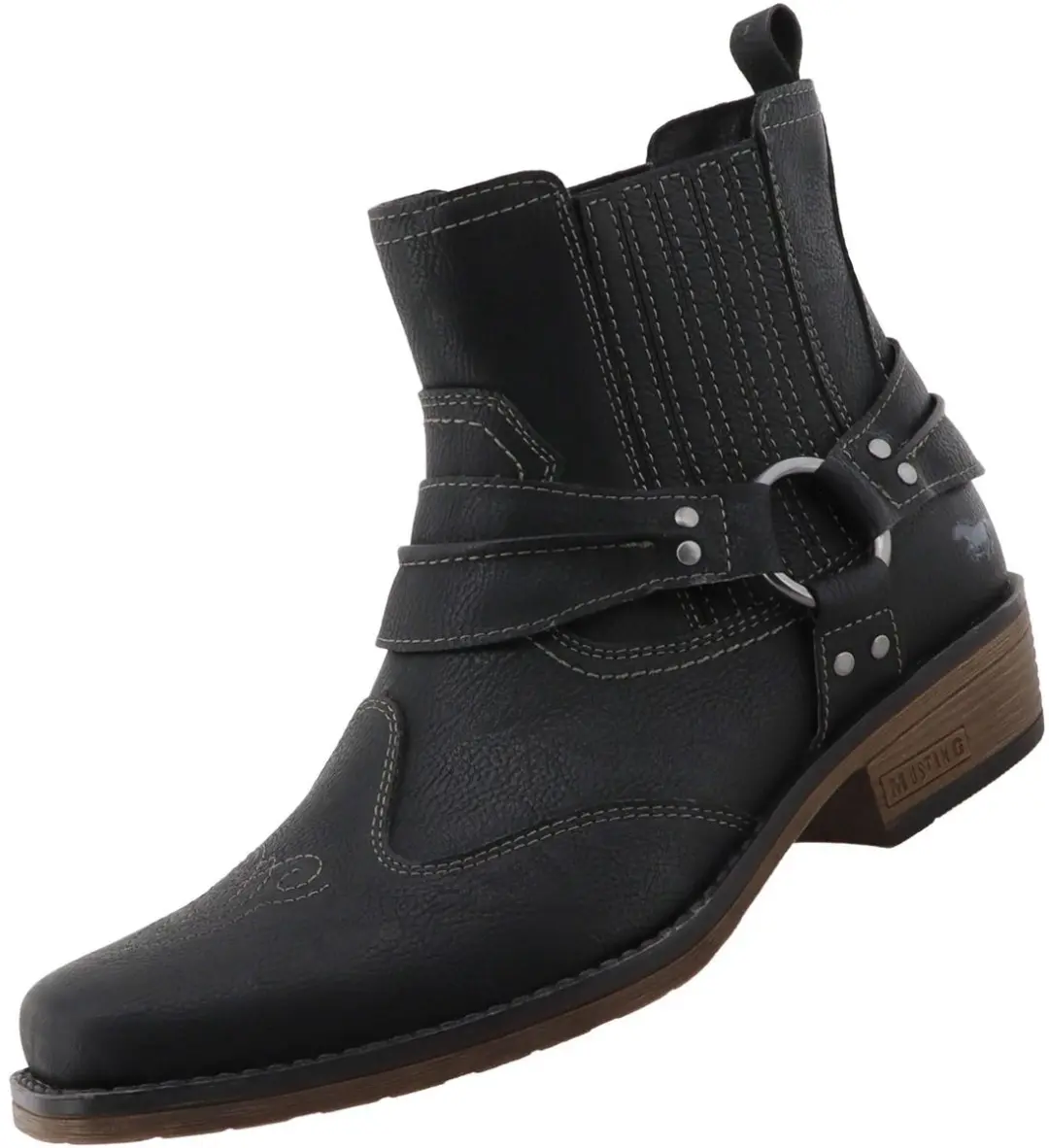 Mustang heren westernlaarsjes, zwart 36M0031001