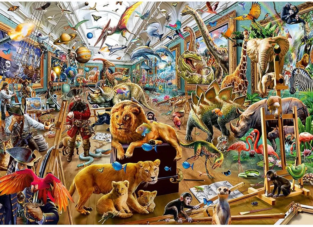 Ravensburger Chaos in de Galerij 1000 Stuks - Multicolor
