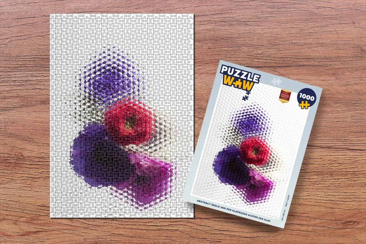 PuzzleWow Klaproos Legpuzzel 1000 Stuks - Multicolor