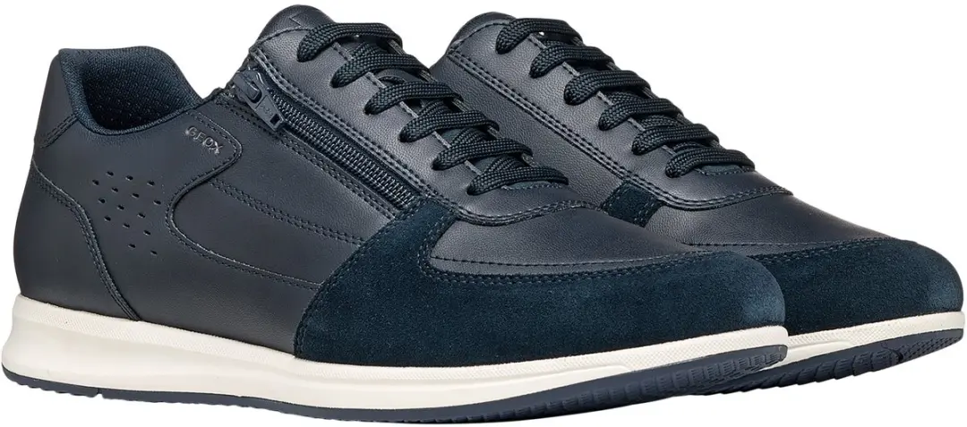 GEOX Avery Leren Sneakers - Blauw