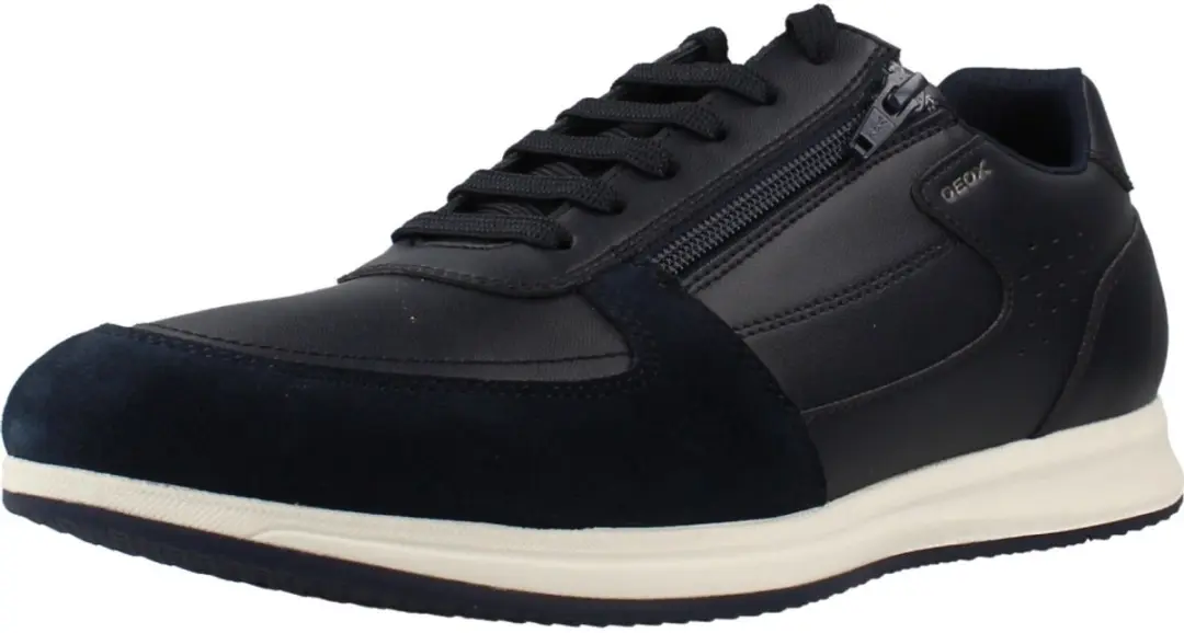 GEOX Avery Leren Sneakers - Blauw