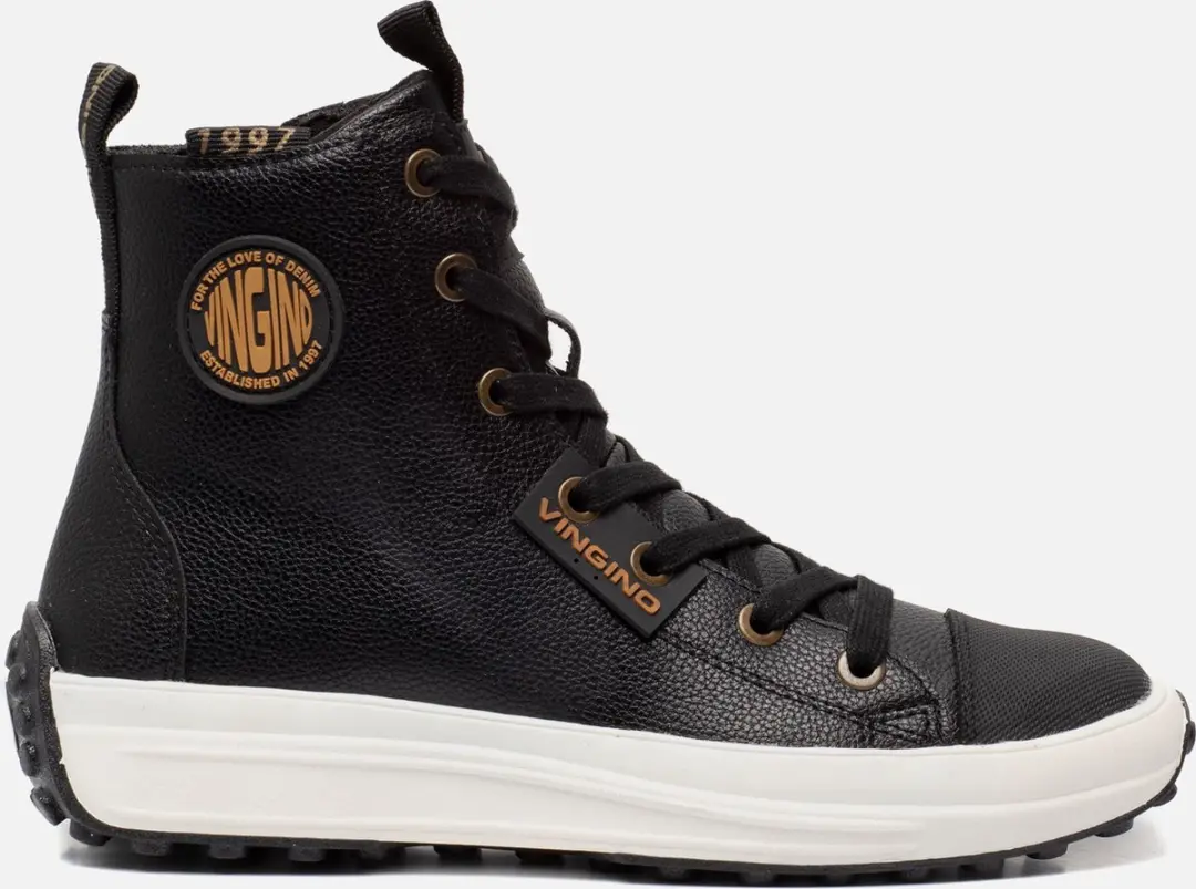 Vingino Noa Mid Sneakers Zwart Synthetisch