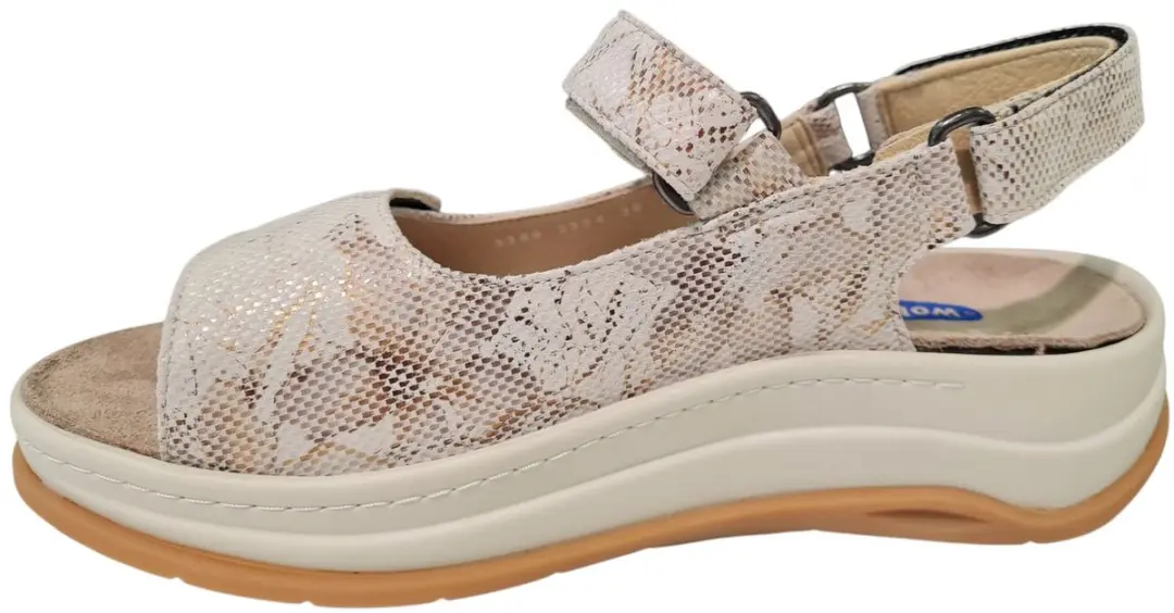 Wolky Dames Adura Sandalen 03350 - Beige Combi