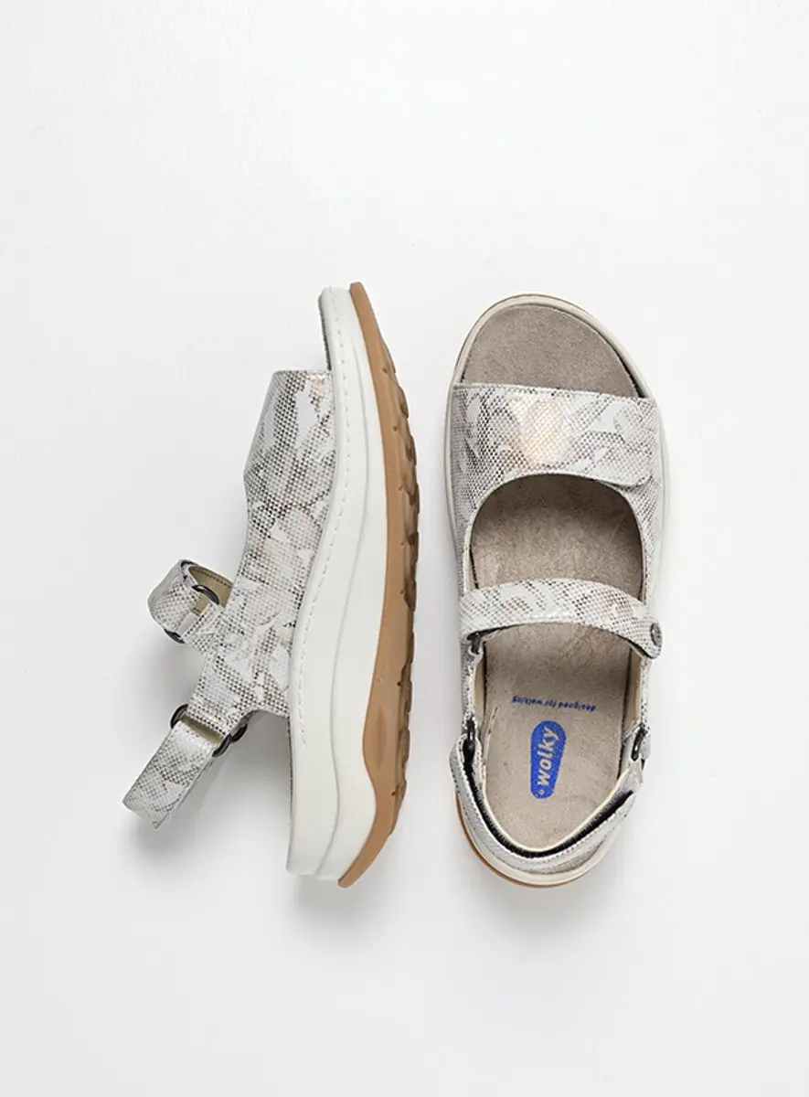 Wolky Dames Adura Sandalen 03350 - Beige Combi