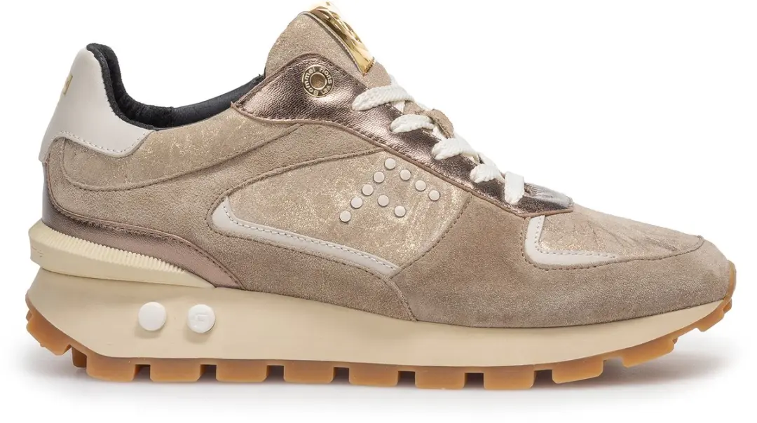 Floris van Bommel Blokki Sneakers Sfw-10084 - Bruin - Dames