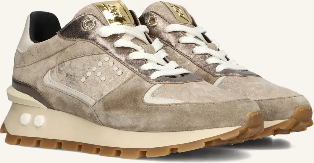 Floris van Bommel Blokki Sneakers Sfw-10084 - Bruin - Dames
