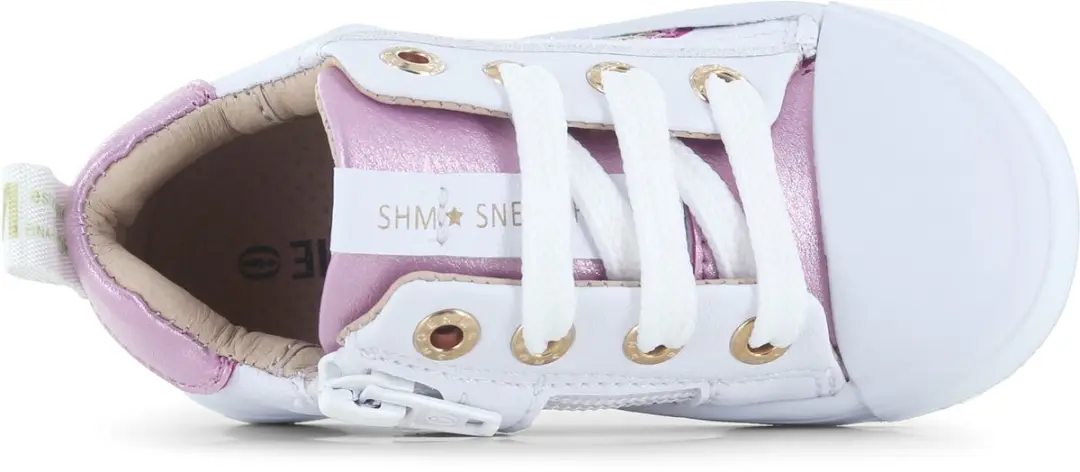 Shoesme Witte Sneaker met Vlinders - Meisjes - Maat 28