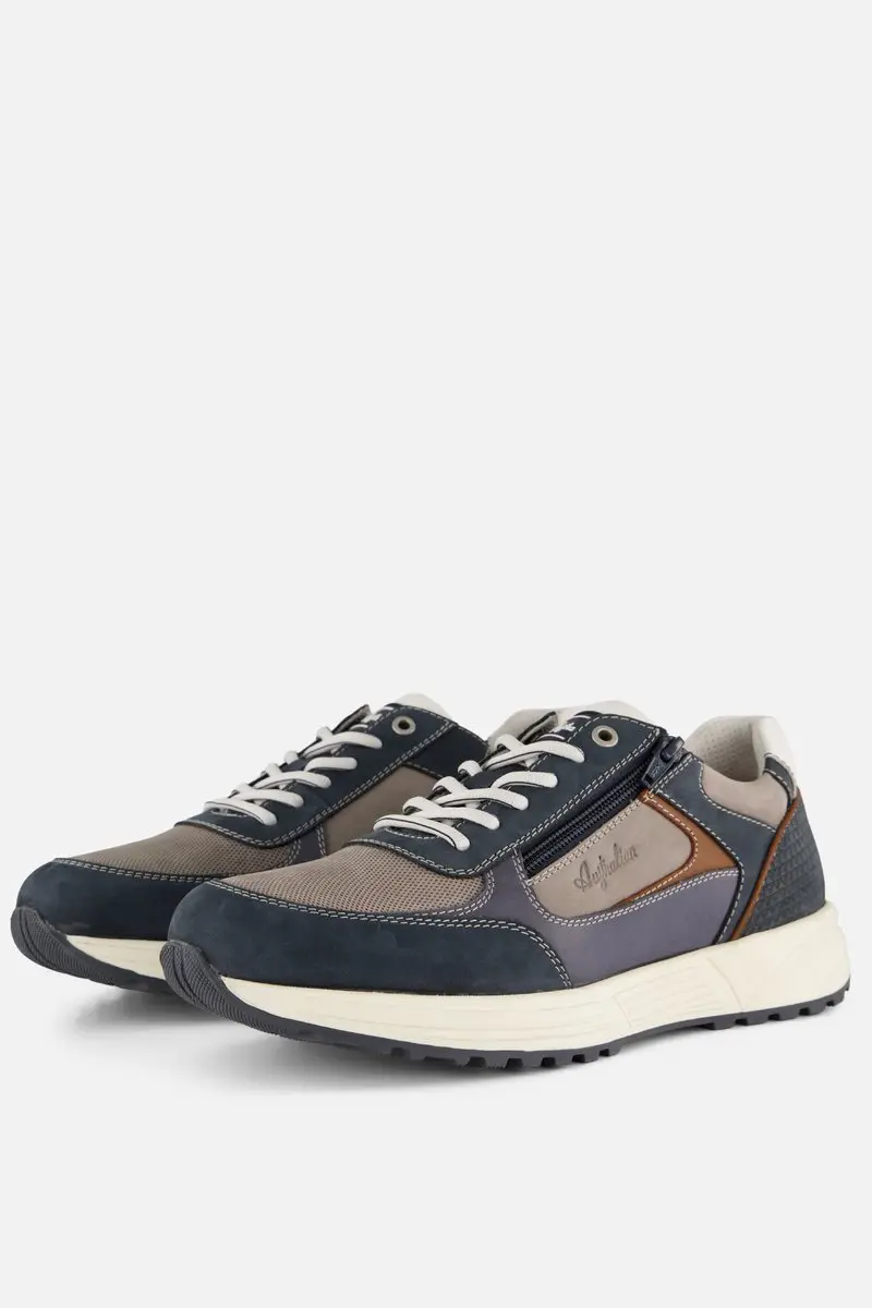Australian Hawker Sneakers blauw H-Leest Leer