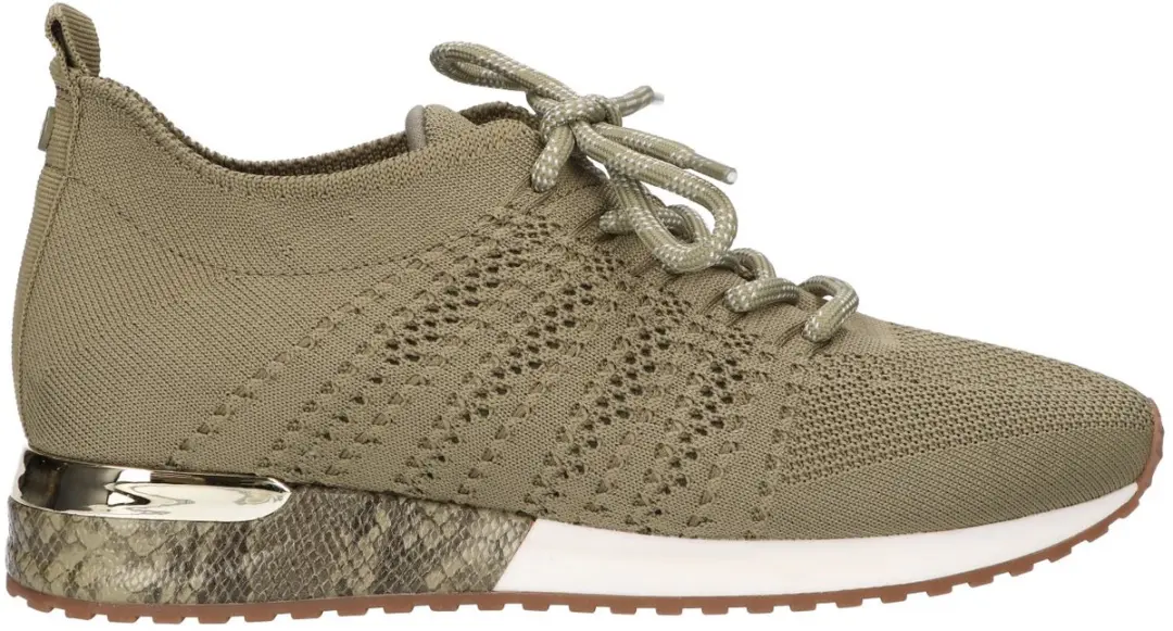 La Strada Sneaker Kaki Knitted