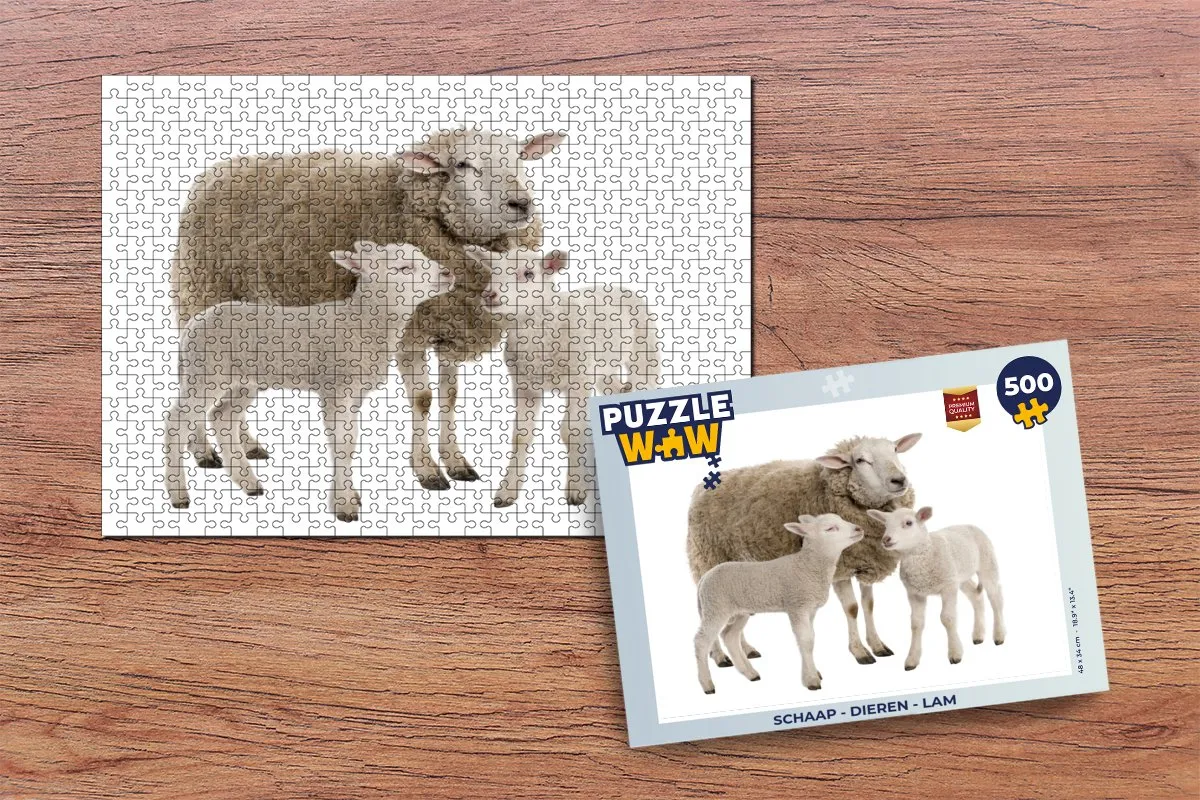 PuzzleWow Lam Legpuzzel 500 Stuks - Multicolor