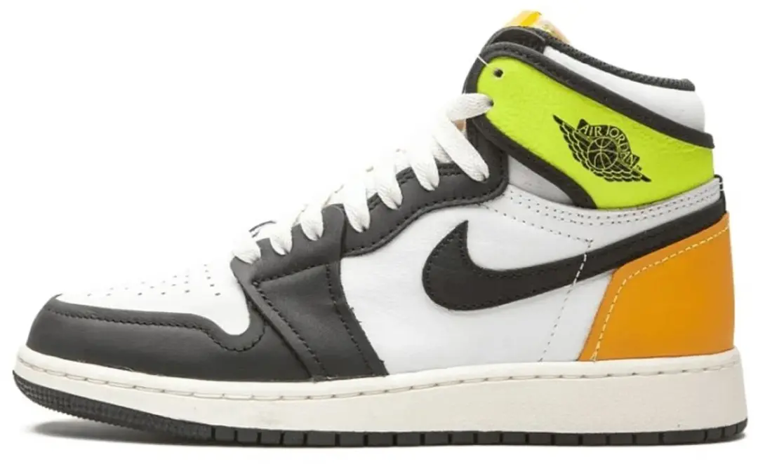 Air Jordan 1 Retro High 'White Black Volt University Gold' (GS)