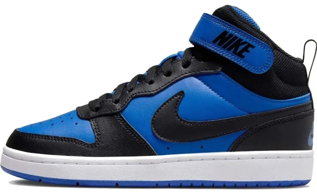 Nike Court Borough Mid 2 GS Sneaker - 38.5 - Blauw/Zwart