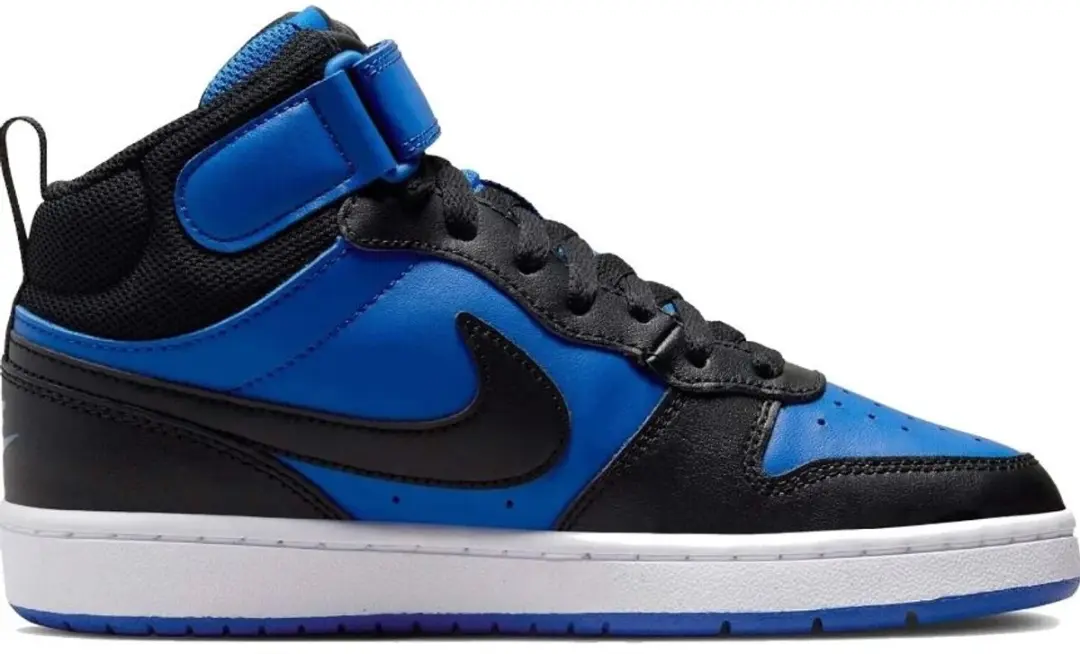 Nike Court Borough Mid 2 GS Sneaker - 38.5 - Blauw/Zwart
