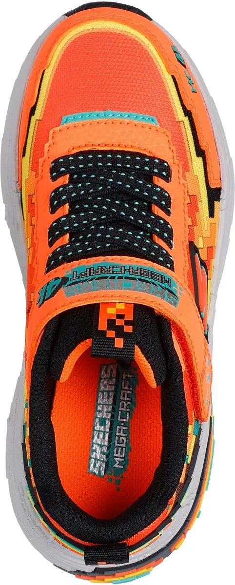 Skechers Mega-Craft 4K Jongens Sneakers - 27 - Oranje - afbeelding 6 van 6