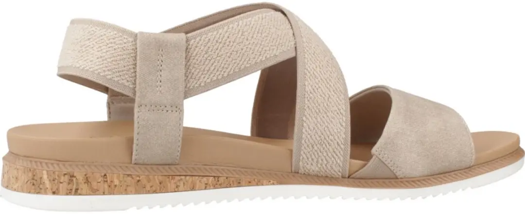 Skechers Bobs Desert Kiss Low Sandalen Plat - beige - Maat 39 - afbeelding 2 van 6