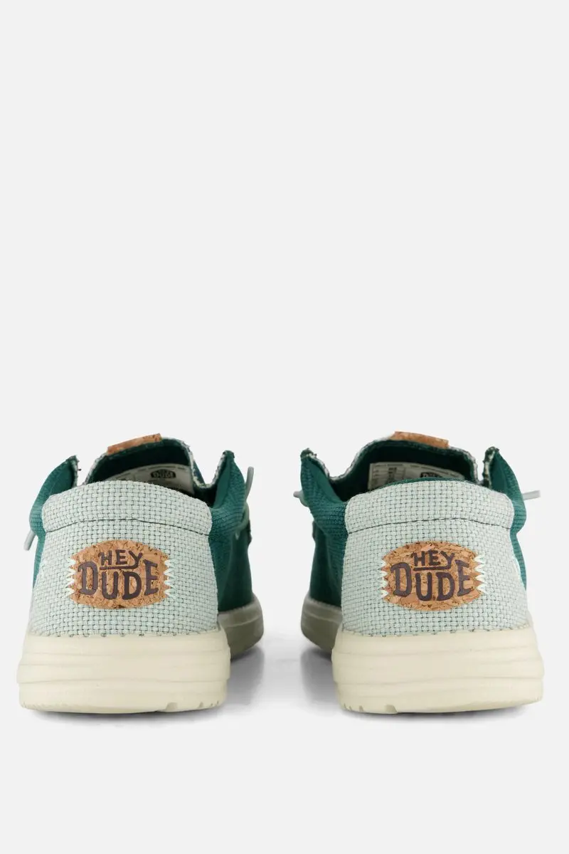HEYDUDE Wally Braided Instappers - Groen 43