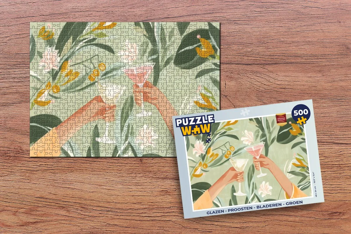PuzzleWow Proosten Bladeren Legpuzzel 500 Stuks - Groen