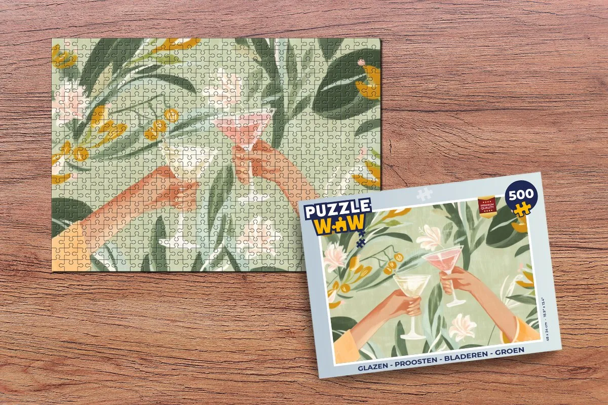 PuzzleWow Proosten Bladeren Legpuzzel 500 Stuks - Groen