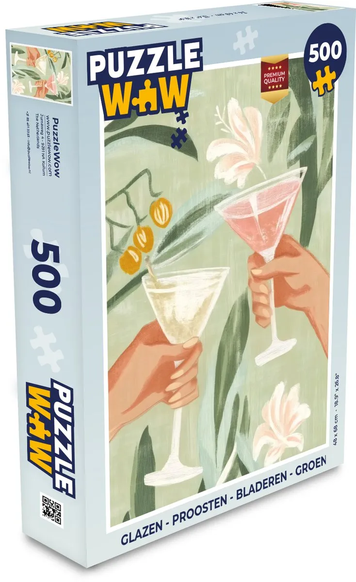 PuzzleWow Proosten Bladeren Legpuzzel 500 Stuks - Groen
