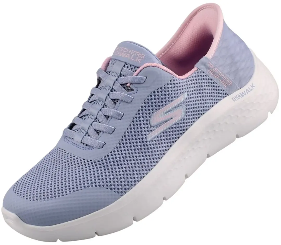 Skechers Slip-ins™ Go Walk Flex Grand Entry damestrainers lichtblauw