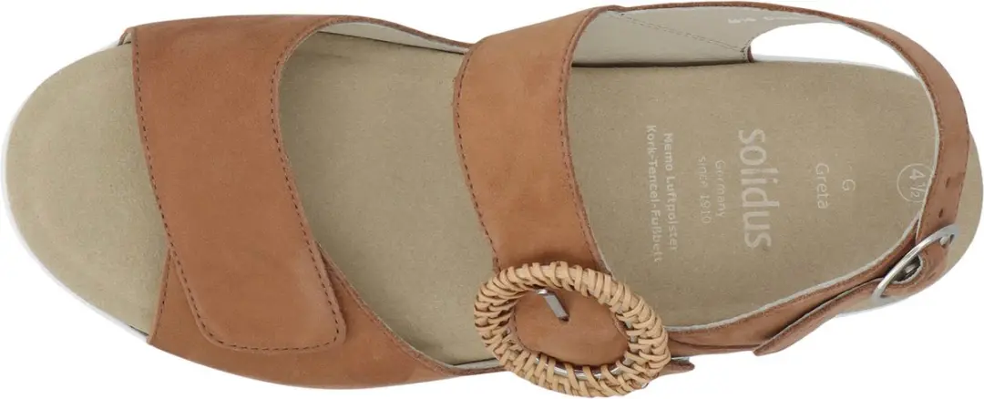 Solidus Greta Dames Sandalen 48022-30671 - Maat 38.5 - Cognac