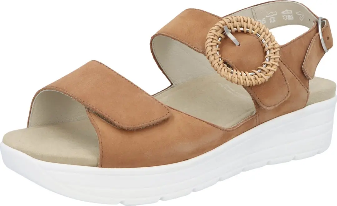 Solidus Greta Dames Sandalen 48022-30671 - Maat 38.5 - Cognac
