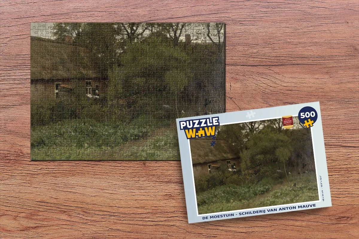 PuzzleWow Anton Mauve Moestuin Legpuzzel 500 Stuks - Multicolor