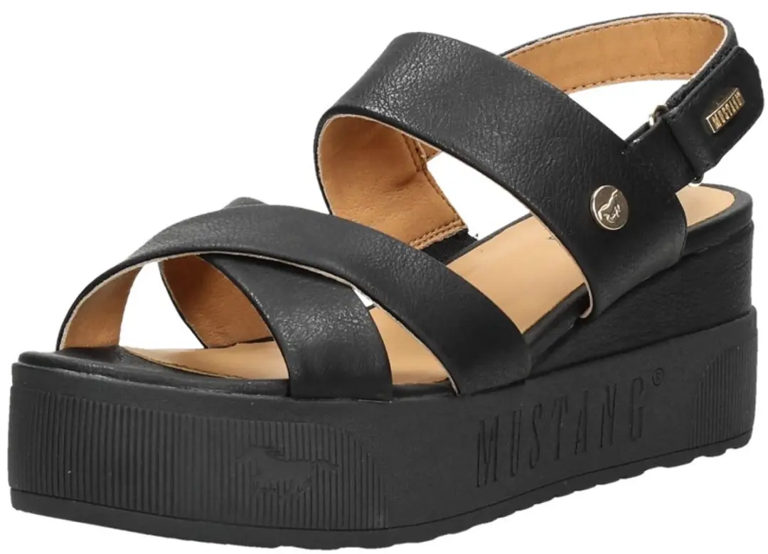 Mustang Sandalen Plat Sandalen Plat - Zwart - Maat 39 - afbeelding 3 van 6