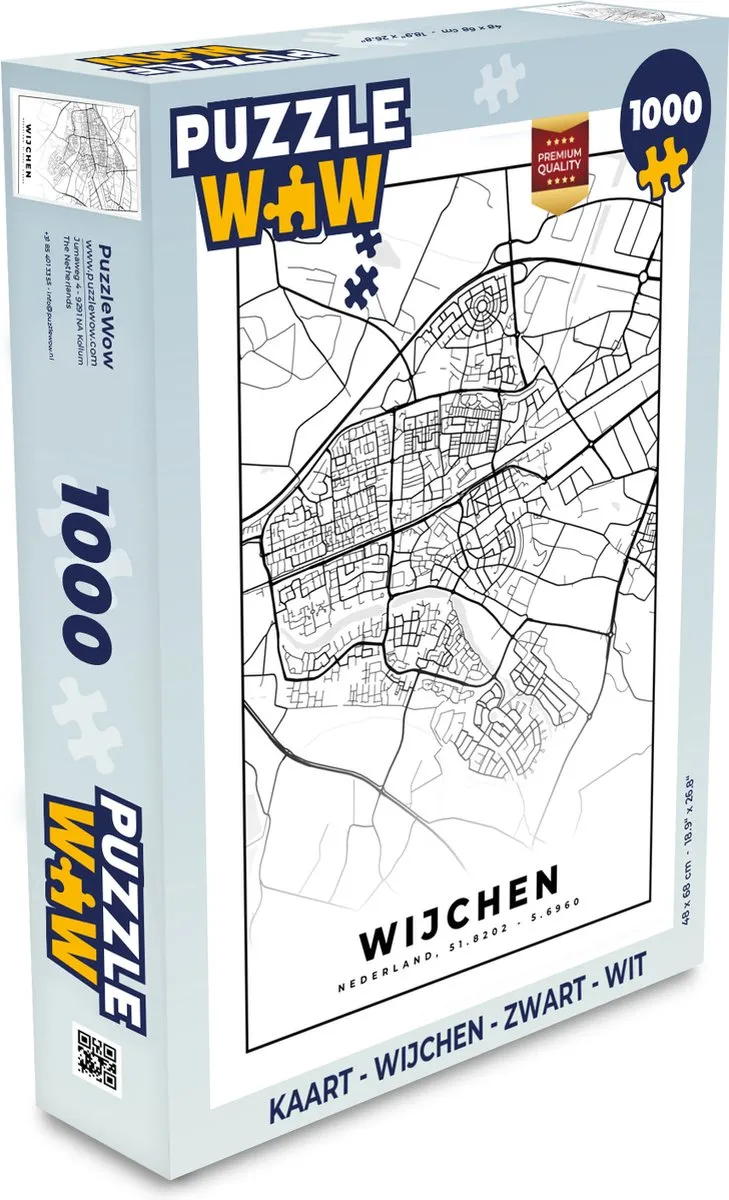 PuzzleWow Wijchen Legpuzzel 1000 Stuks - Multicolor