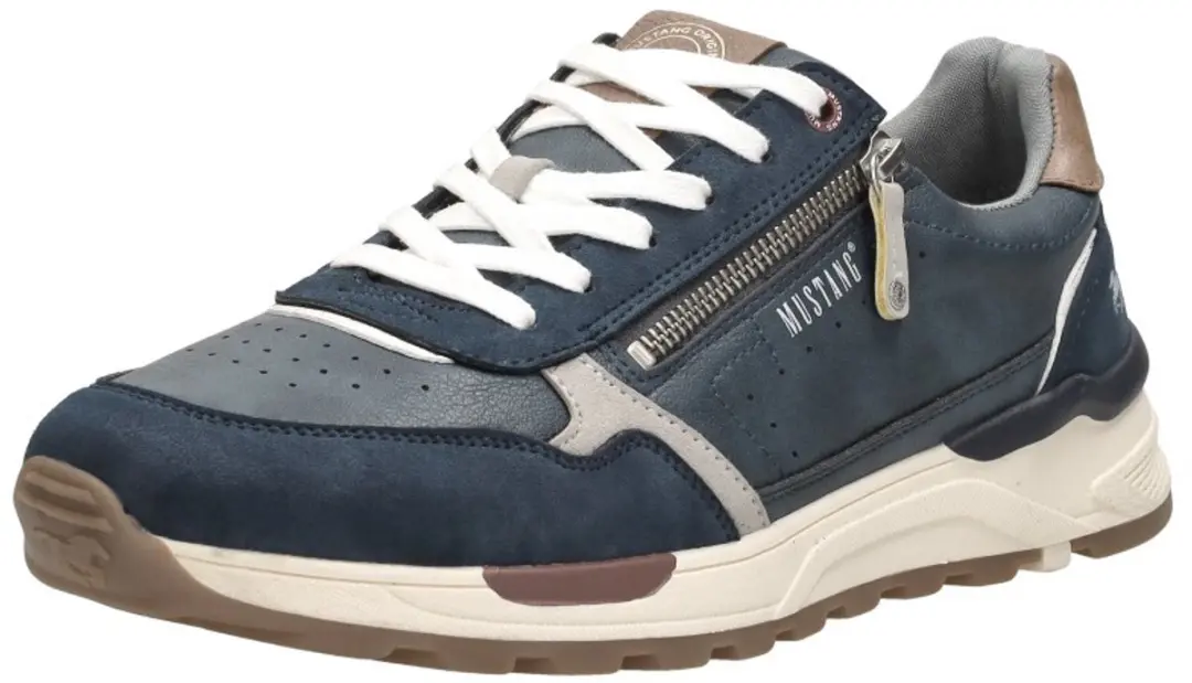 Mustang Sneakers Blauw Synthetisch - Maat 42 - afbeelding 5 van 6