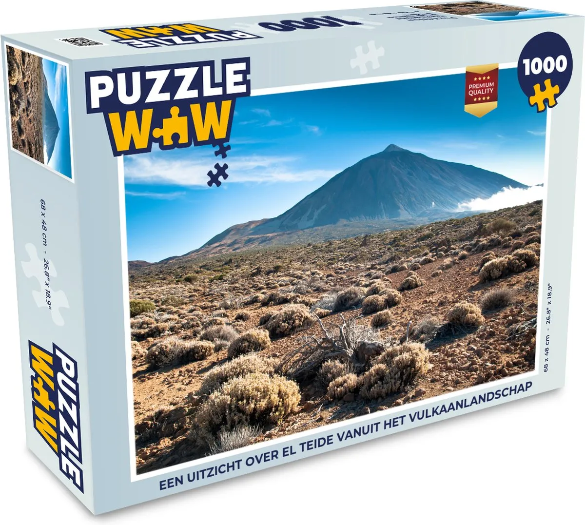 PuzzleWow Legpuzzel El Teide 1000 Stuks - Multicolor