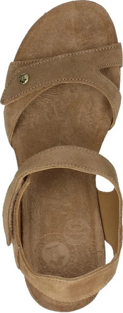 Panama Jack Vila B3 Velour Sandalen - Taupe - Maat 40