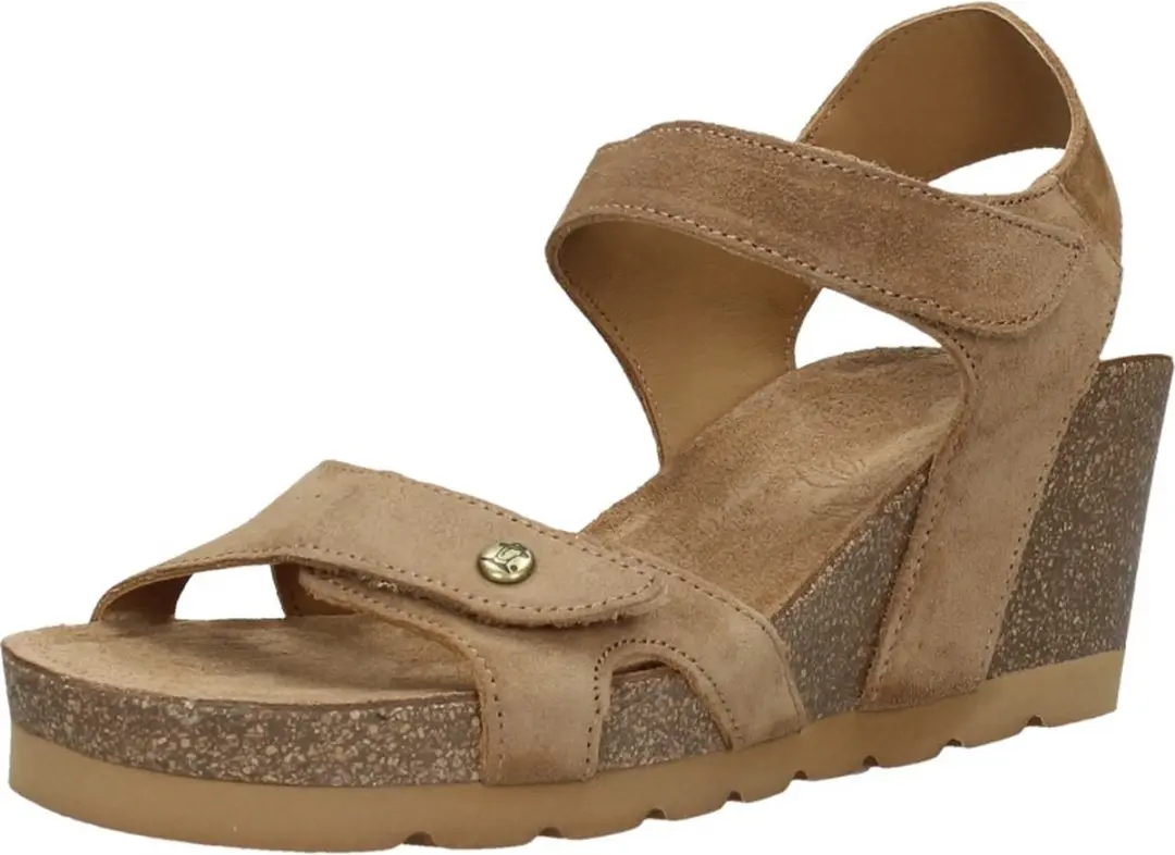 Panama Jack Vila B3 Velour Sandalen - Taupe - Maat 40