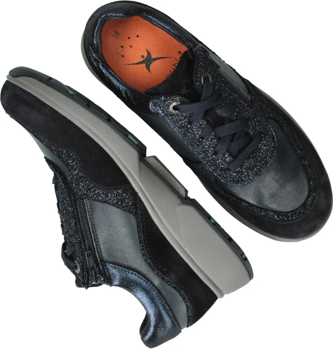 Xsensible Lima Stretchwalker Sneakers Dames - Blauw 42