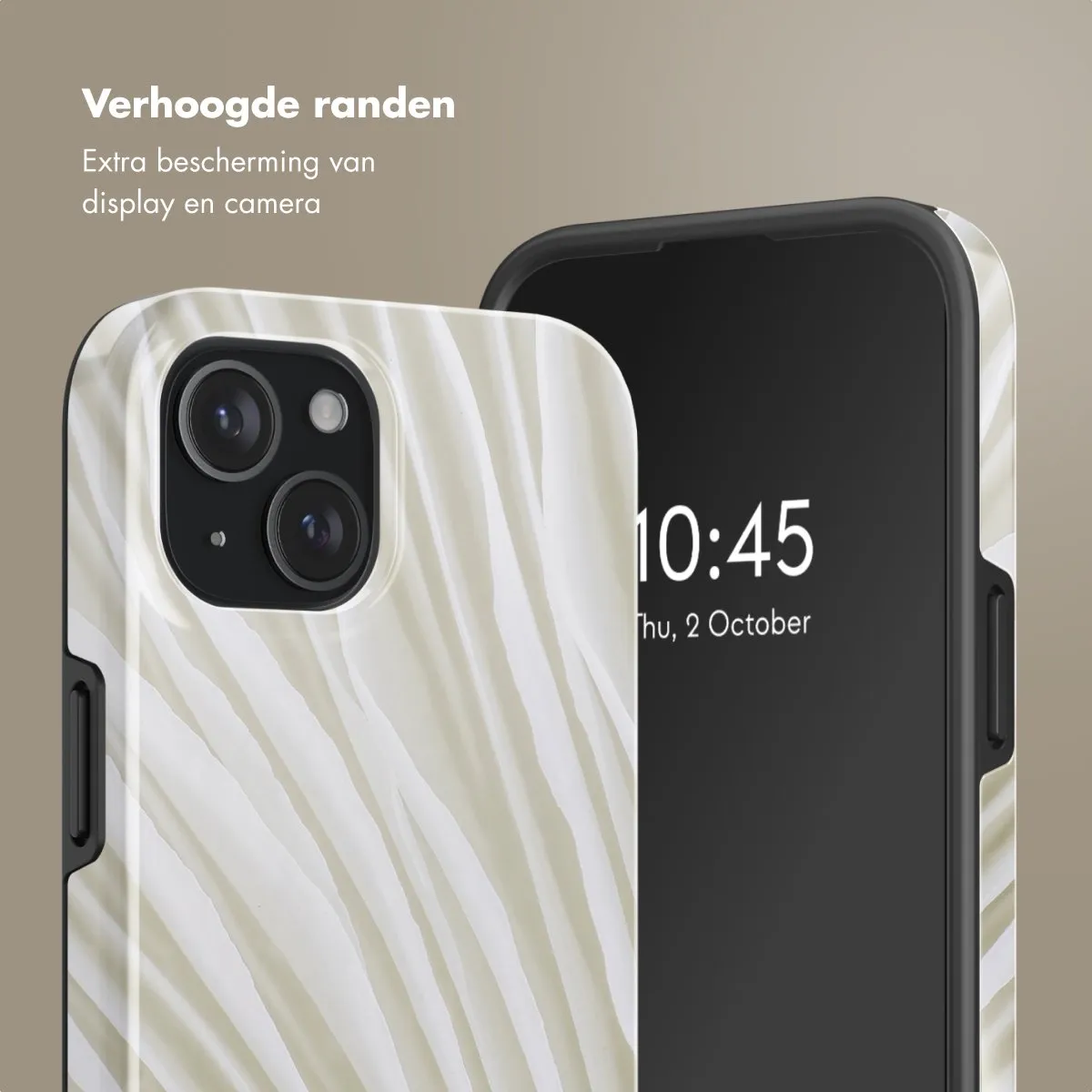 Selencia Hoesje iPhone 15 Nature Light Brown - MagSafe