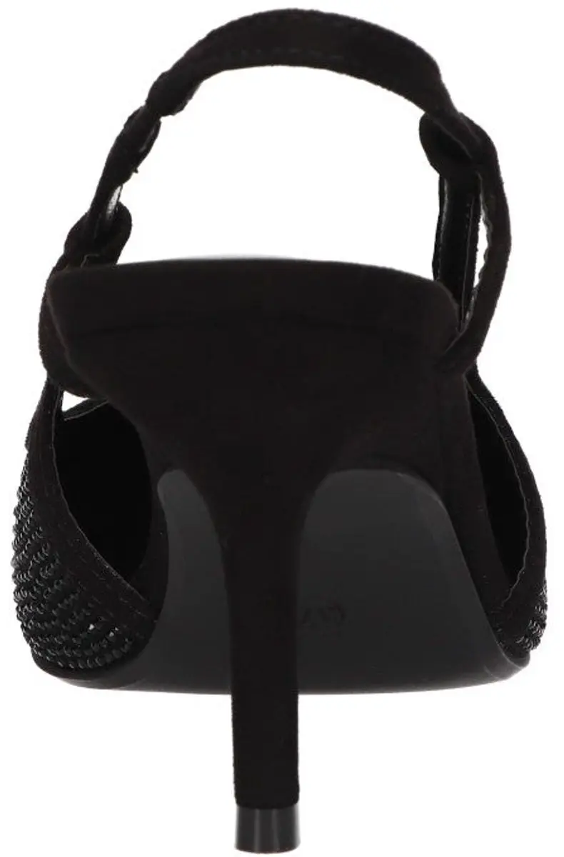La Strada Slingback Pump Zwart Met Steentjes