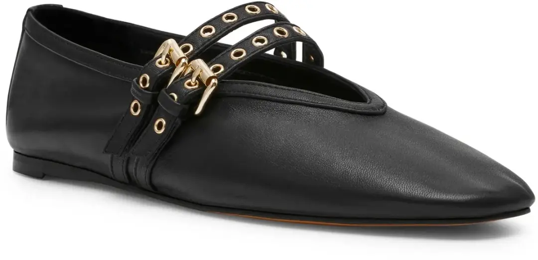 Steve Madden Lydia Ballerina's - Zwart Leder 40