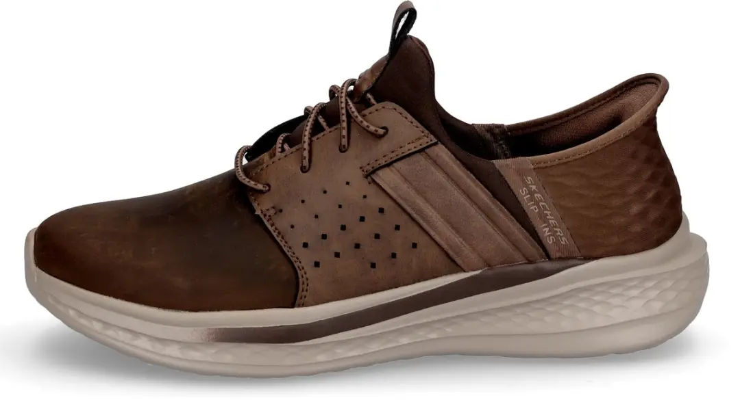 Skechers Slade Zachary Heren Instappers - Kastanjebruin 40