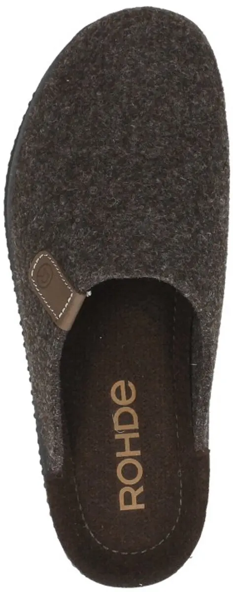 Rohde Heren Pantoffels 2782 - 44 - Donkerbruin