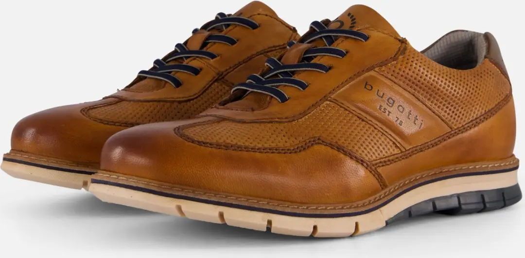 Bugatti Simone Sneakers cognac Leer