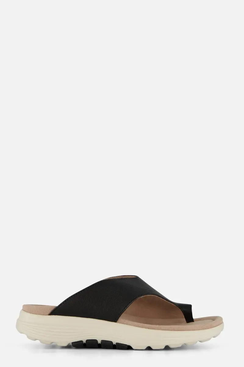 Gabor Rollingsoft Slippers zwart Synthetisch