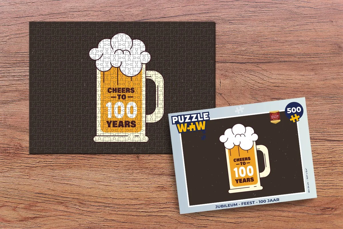 PuzzleWow Jubileum Legpuzzel 500 Stuks - Multicolor