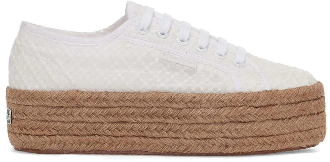 Superga Women 2790 Rope Macrame Rhombus White-Schoenmaat 40