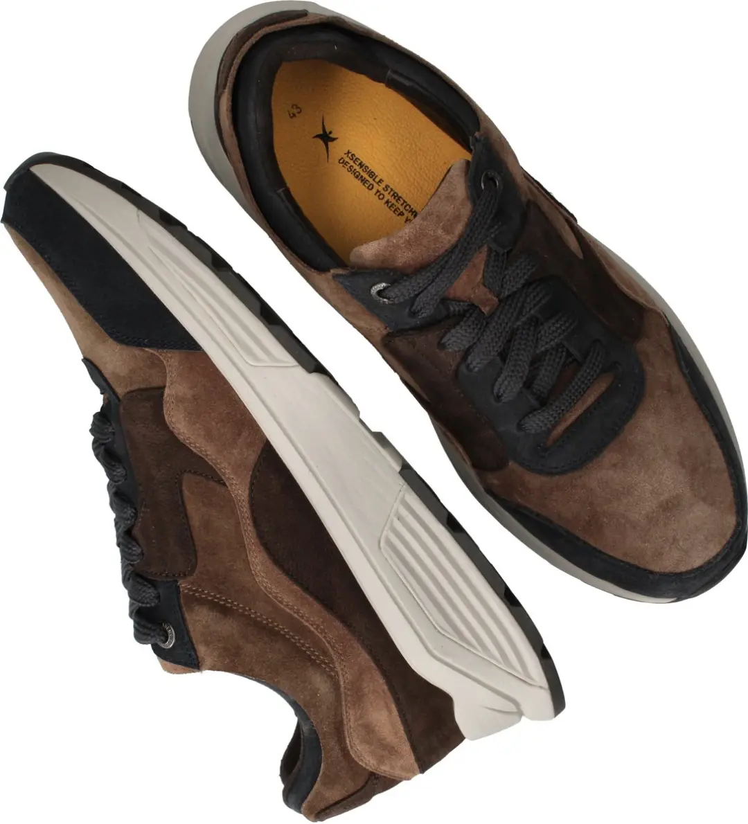 Xsensible Golden Gate Sneakers Heren - Bruin 45 - afbeelding 6 van 6