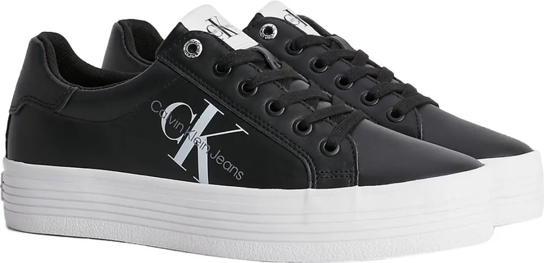 Calvin Klein Vulc Flatform Laceup Low Lth