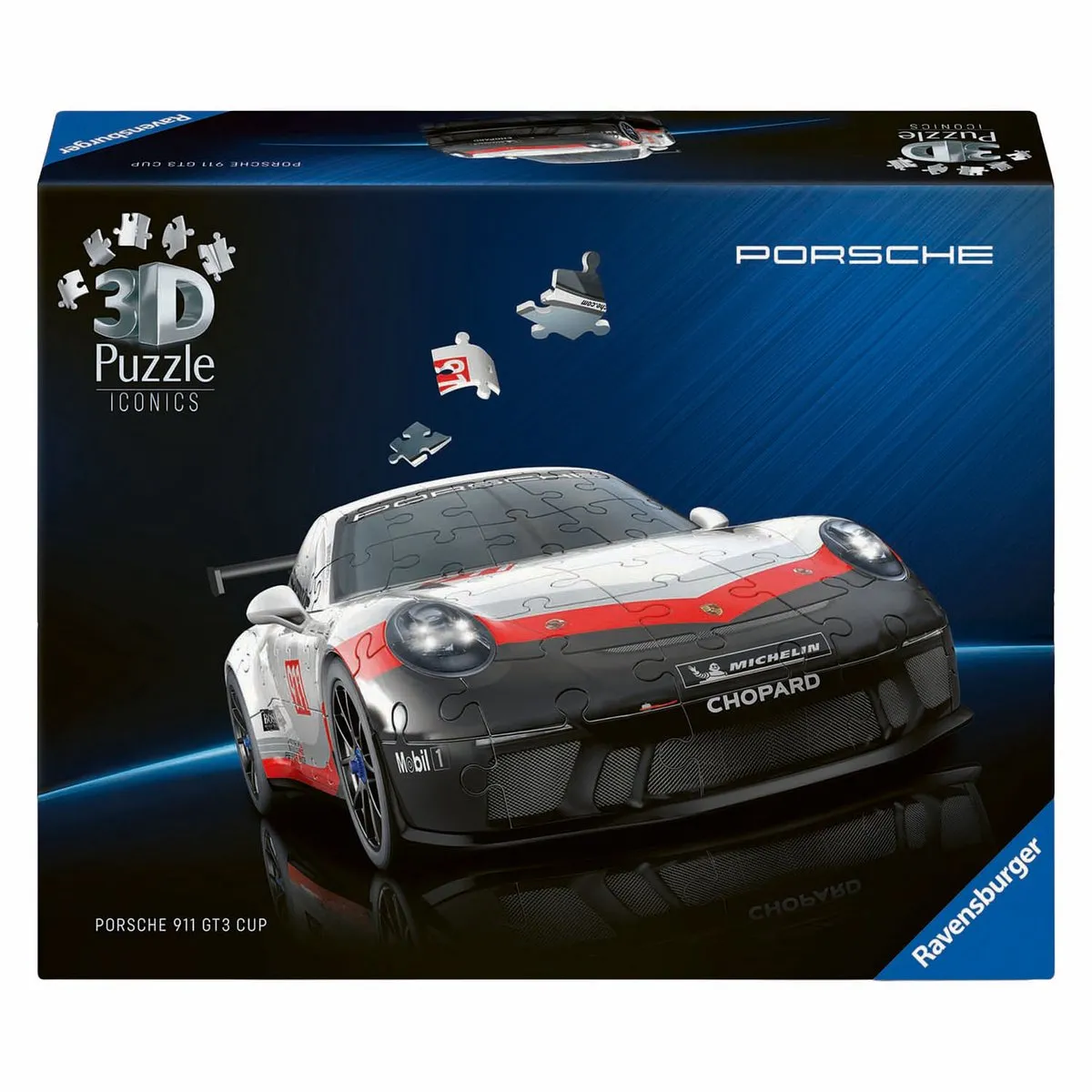 Ravensburger Iconics Porsche 911 GT3 Cup 3D Puzzel - 391 Stuks - Multicolor